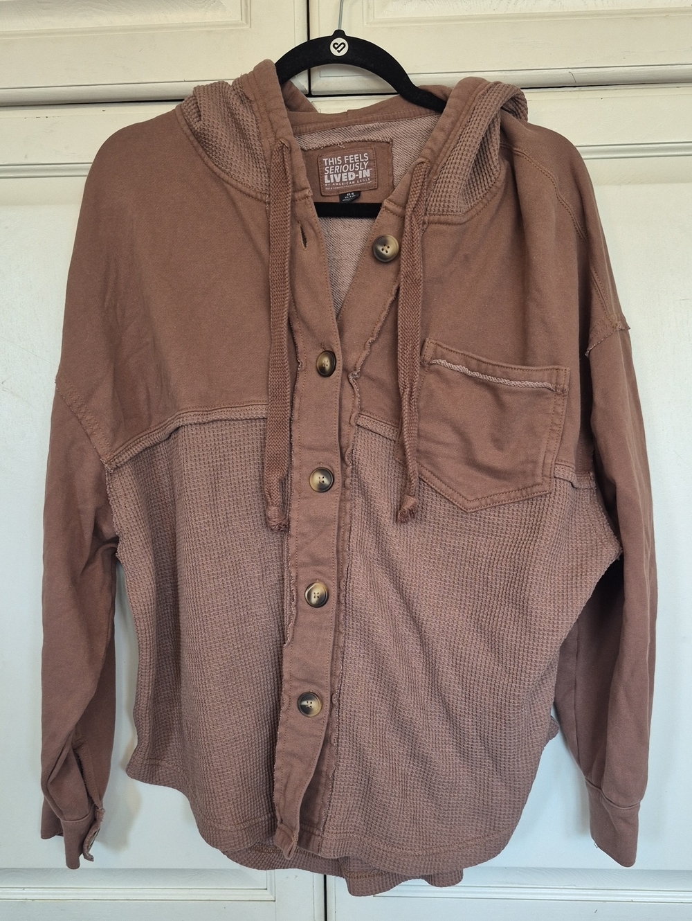 American Eagle Outfitters Brown Lived-In Sweatshirt Hoodie
